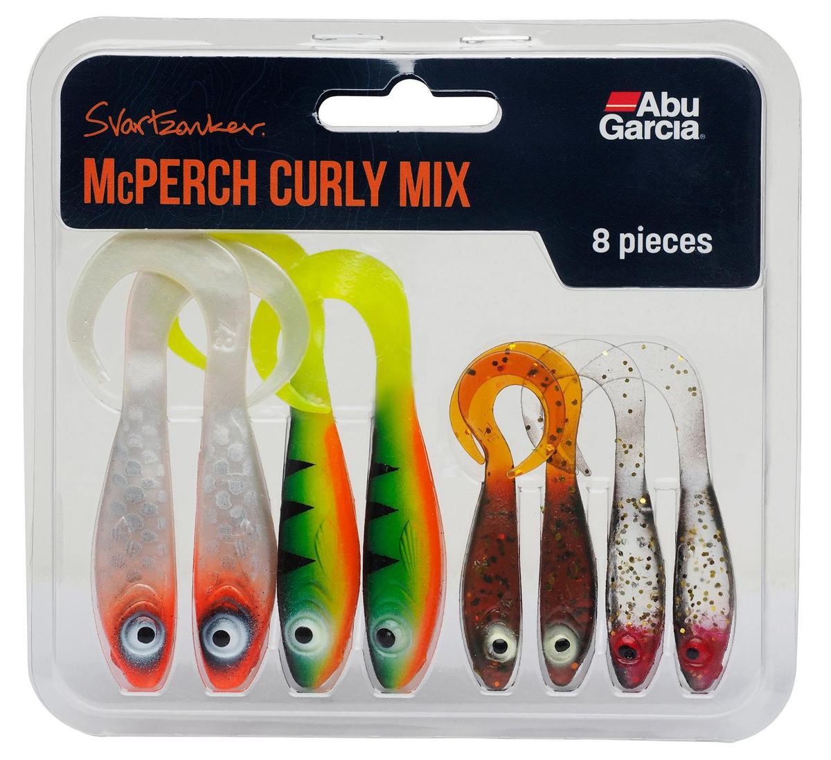 Abu Garcia Svartzonker McPerch Curly Mix (8 stuks)