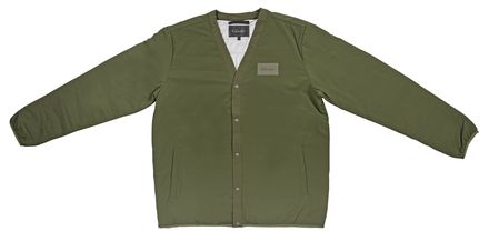 Gamakatsu Insulated Cardigan Jacket Visjas Moss Green