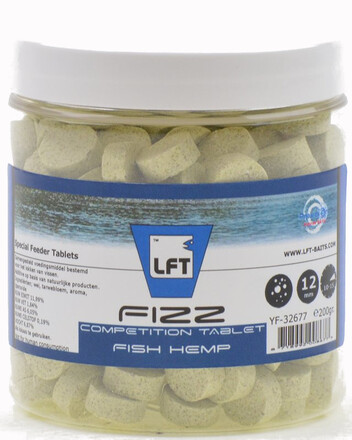 LFT Precision Fizz Fish Hemp Competition Tablets Lokvoer 12mm (175g)