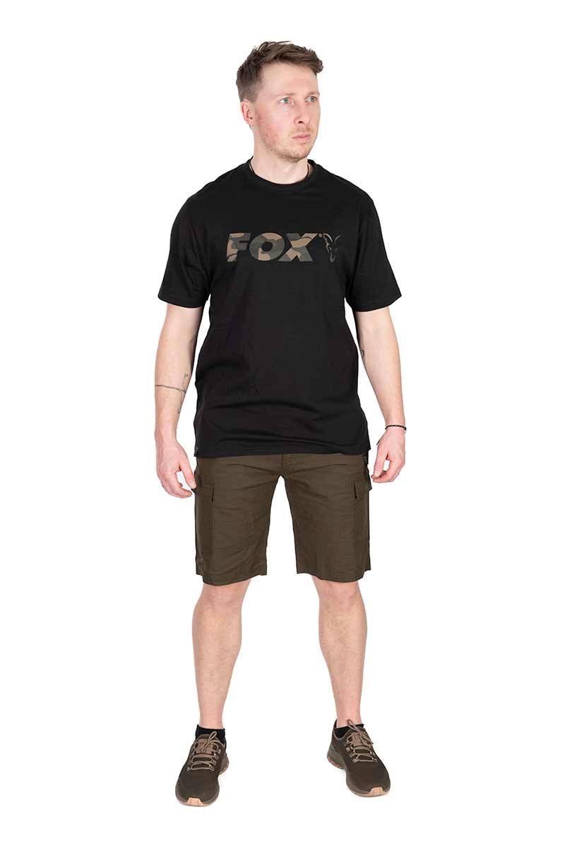 Fox Black Camo Logo T Shirt