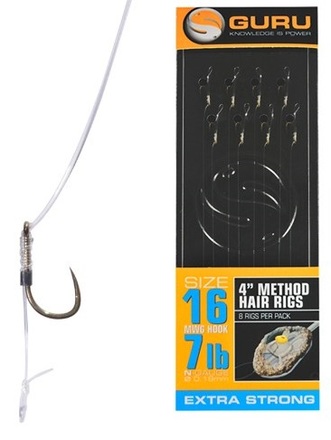 Guru Method Hair Rig 10cm (8stuks)