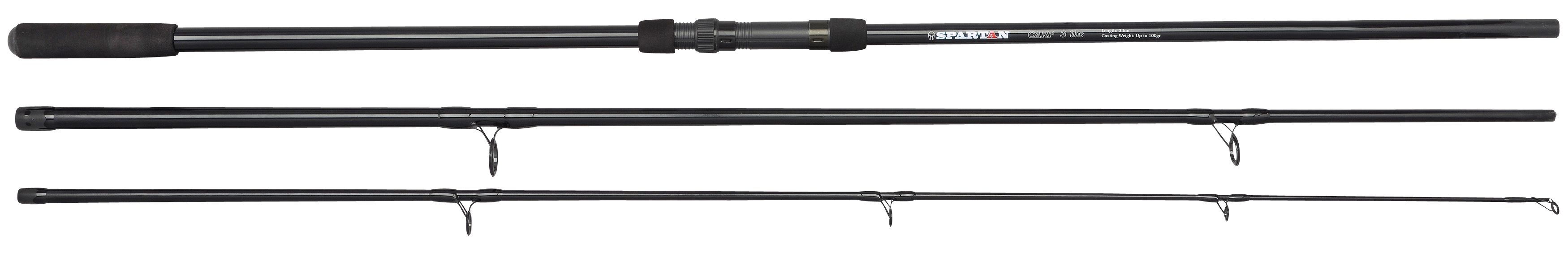 Spro C-Tec Spartan Carp Karperhengel 12ft (3lb) (3-delig)