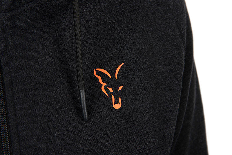 Fox Collection LW Hoody Black & Orange Vis Trui