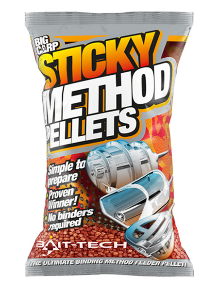 Bait-Tech Sticky Method Pellets Micro Red 2mm (800g)