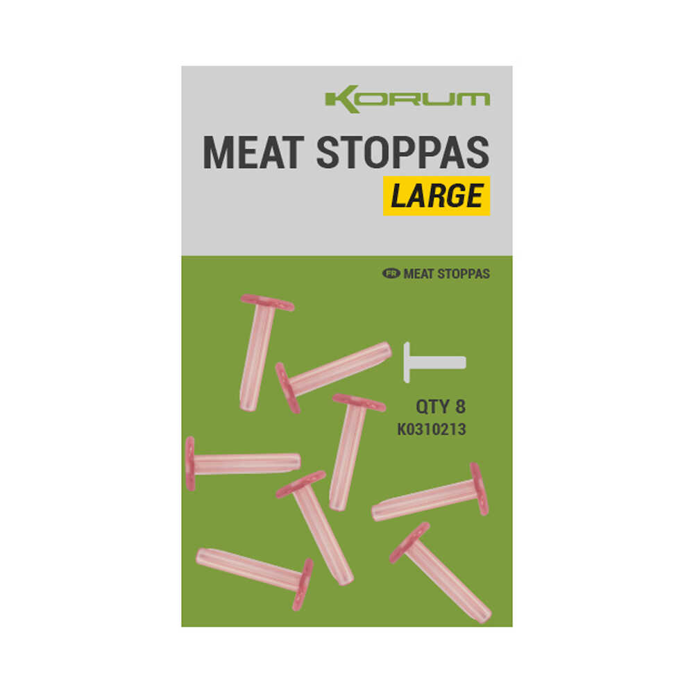 Korum Meat Stoppas - Large (8 Stuks)