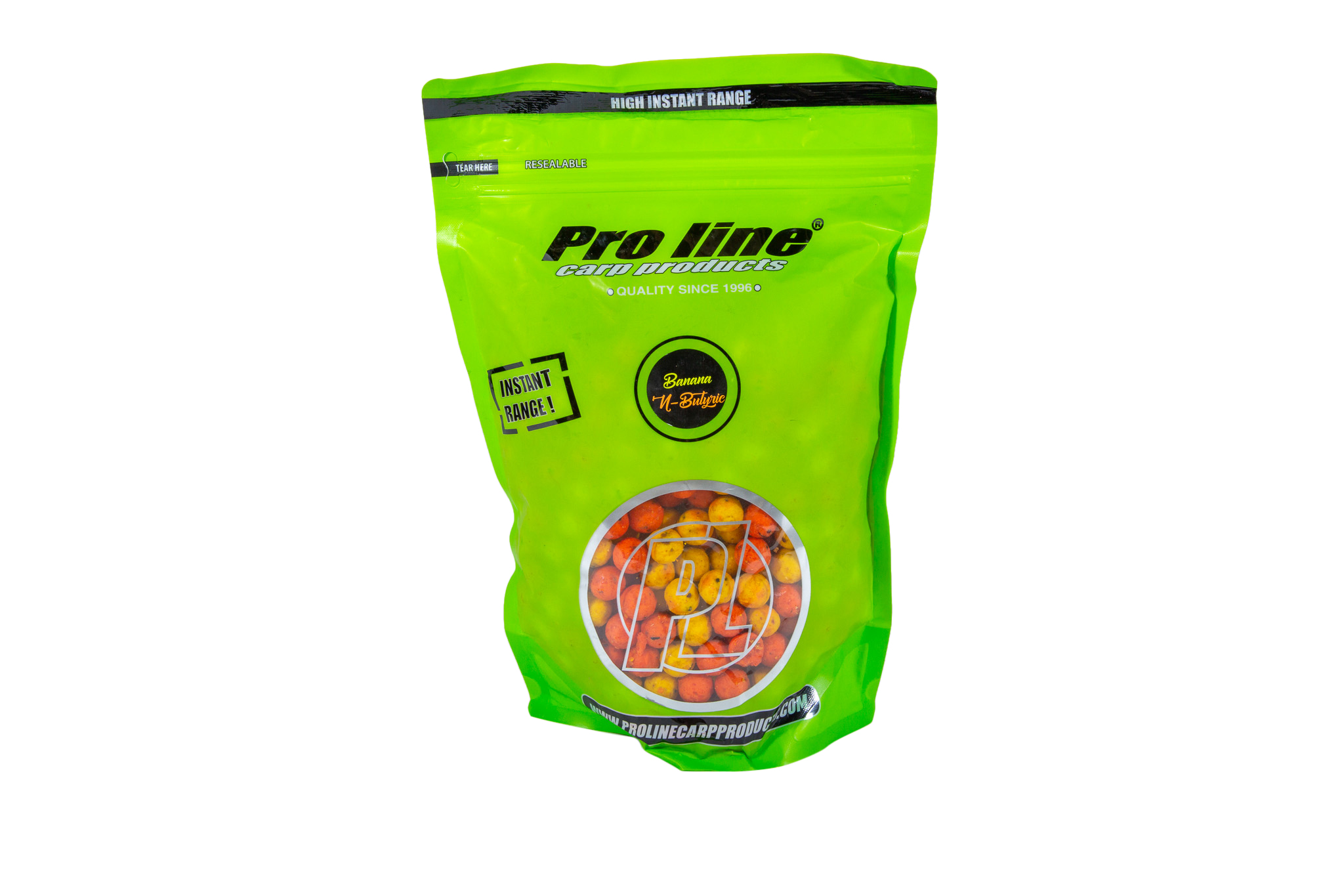 Proline High Instant Range Banana 'n Butyric Readymades 2 Colours Boilies (1kg) (20mm)