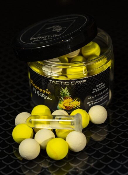 Tactic Carp Pineapple 'n Butric Pop Ups 15mm (Incl. Appetite Stimulator)