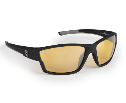 Fox Rage Matt Black Amber Lens Wrap Sunglasses