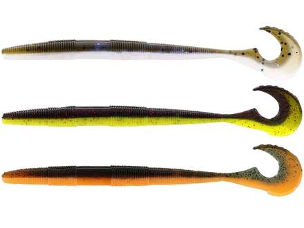 Westin Swimming Worm Shad Dark Water Mix 13cm (5 stuks)