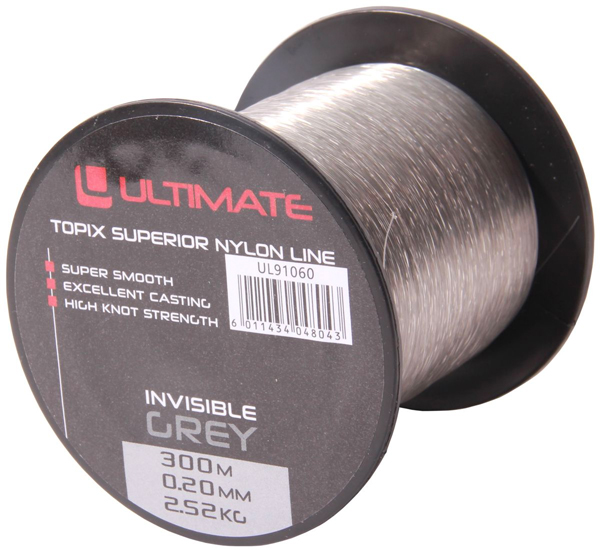 Ultimate Coarse Box, boordevol materiaal voor de witvisser! - Ultimate Topix Nylon, Invisible Grey