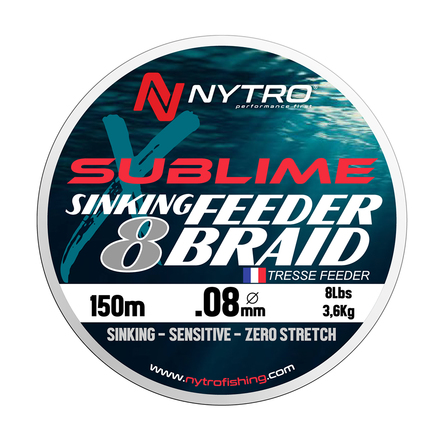 Nytro Sublime X8 Sinking Feeder Braid Gevlochten Lijn 150m