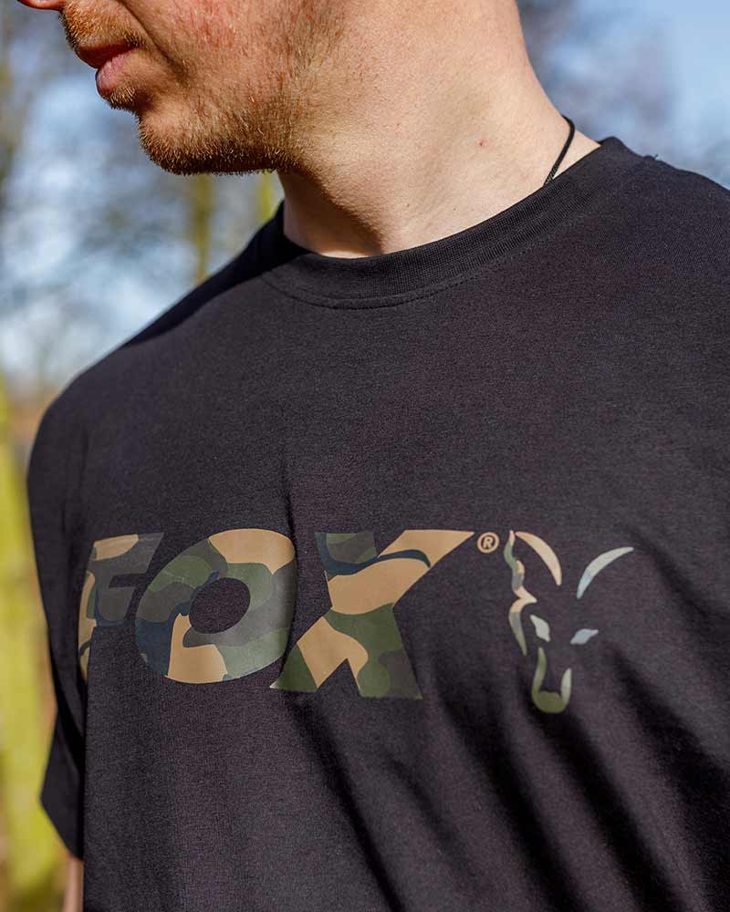 Fox Black Camo Logo T Shirt