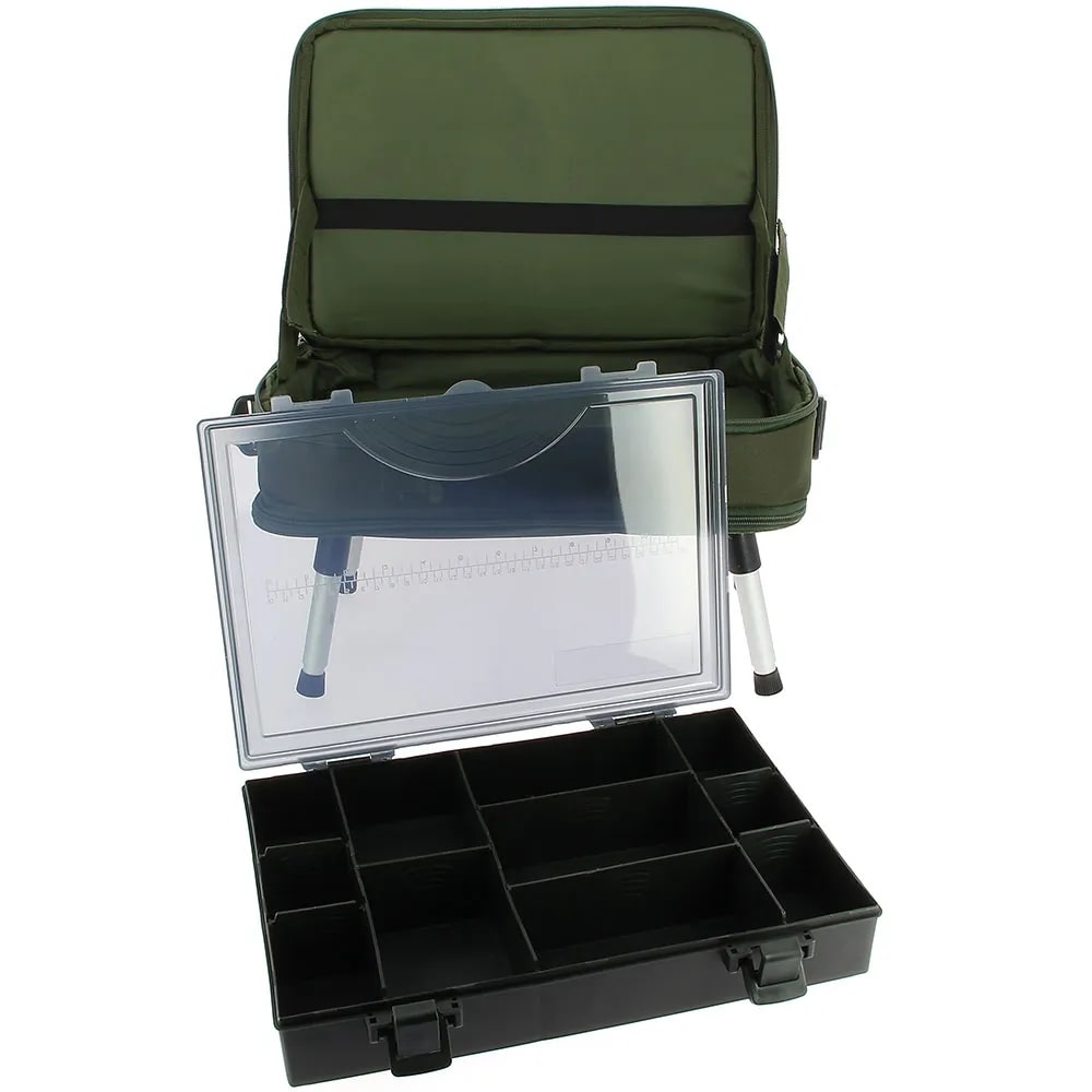 NGT Box Case System (Tacklebox en Ingebouwde Bivvytafel)