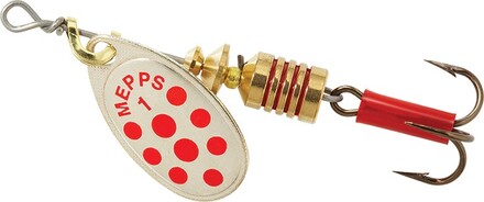 Mepps Aglia Spinner Zilver/Rood 3,5g