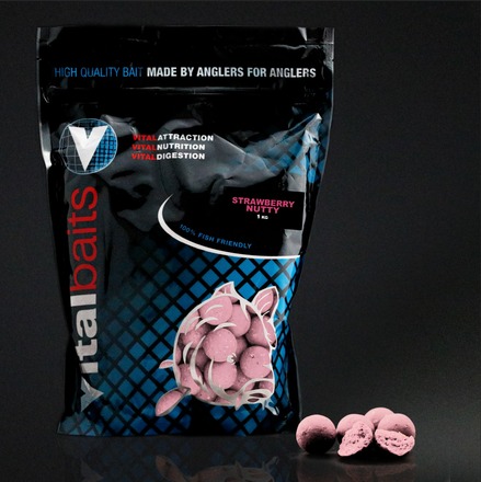 Vital Baits Boilies Strawberry Nutty 18mm 5kg