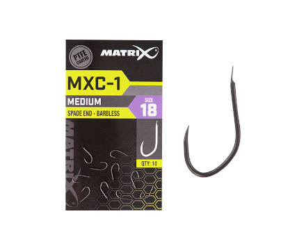 Matrix MXC-1 Barbless Spade End Witvishaken (10st)