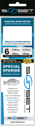 Sunset BDL Surfcasting RS Competition Special Sparidae Fluorocarbon Rig #6