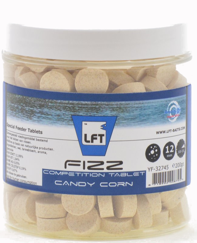 LFT Precision Fizz Candy Corn Competition Tablets Lokvoer 12mm (175g)
