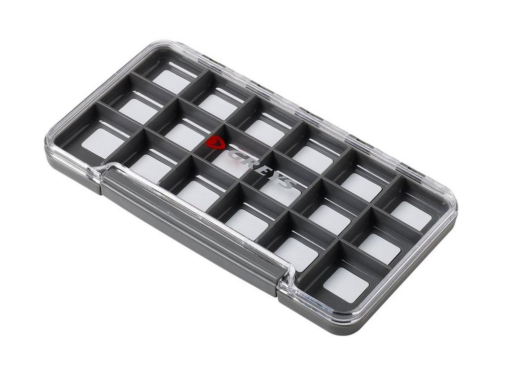 Greys Slim Waterproof Fly Box 18 Compartimenten Tacklebox