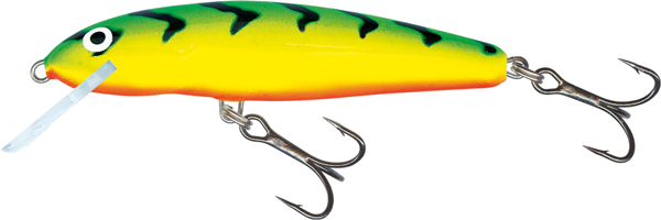 Salmo Minnow Sinking - Green Tiger