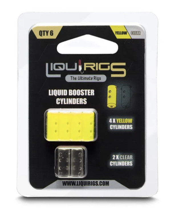 Liquirigs Liquid Booster Cylinders Yellow & Clear (4+2 stuks)
