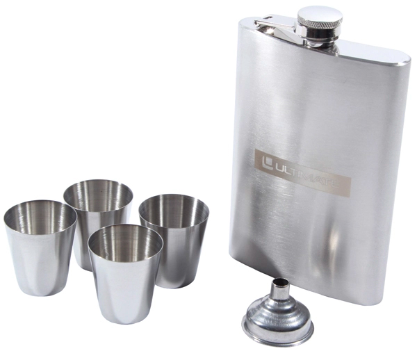 Ultimate Drinks Set - Ultimate Hipflask & Shotglasses