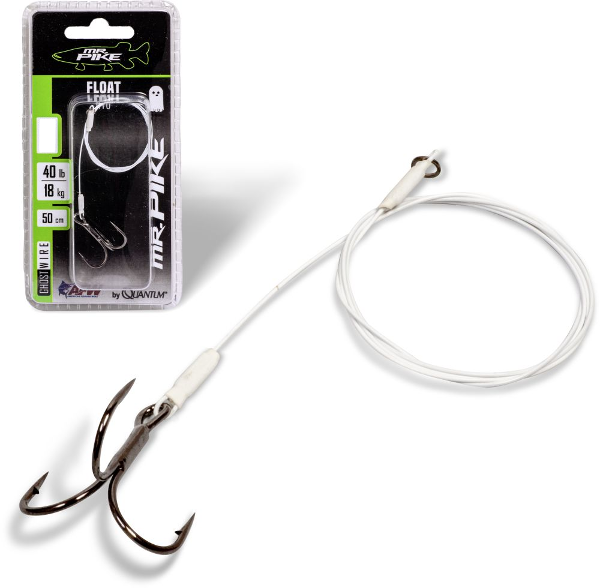 Quantum Mr. Pike Ghost Traces Float Rig White #2 50cm