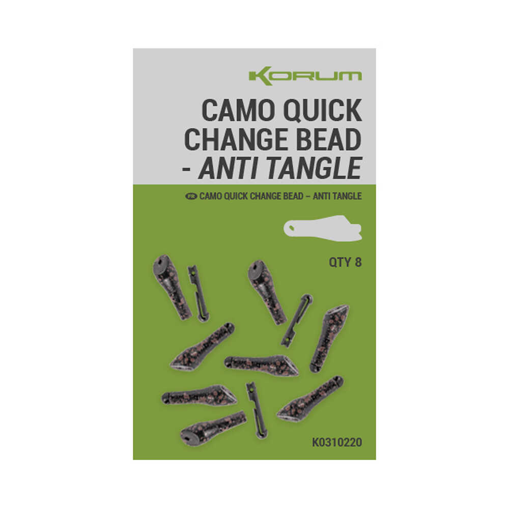 Korum Camo Quick Change Bead Anti Tangle (8 Stuks)