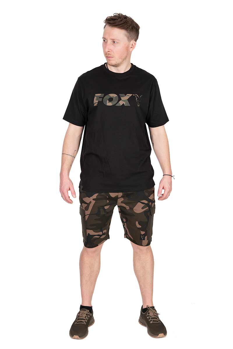 Fox Black Camo Logo T Shirt