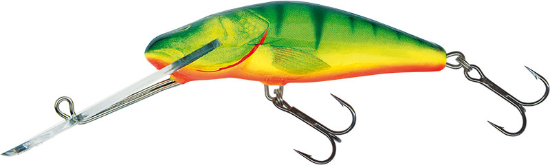 Salmo Bullhead Super Deep Runner Plug 8cm (14g) - Hot Perch