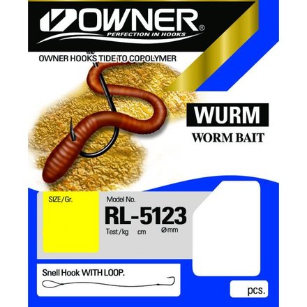 Owner Wurmhaken RL5123 Onderlijnen 0.30mm (8.2kg) (65cm)