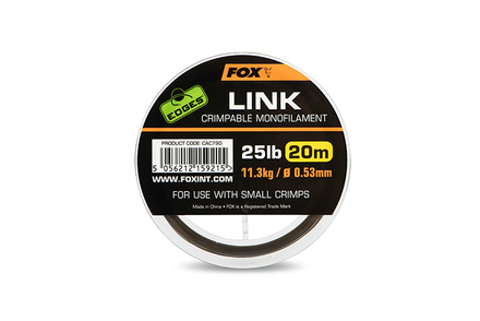 Fox Edges Link Trans Khaki Mono Karper Onderlijnmateriaal (20m)