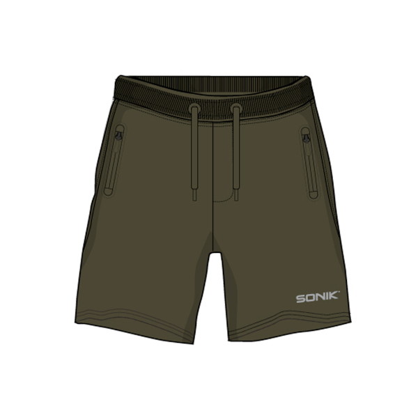 Sonik Green Fleece Shorts Broek