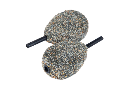 Ultimate Flat Pear Inline Dark Gravel Karperlood (2 stuks)