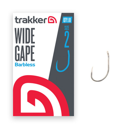 Trakker Wide Gape Hooks Barbless (10pcs)