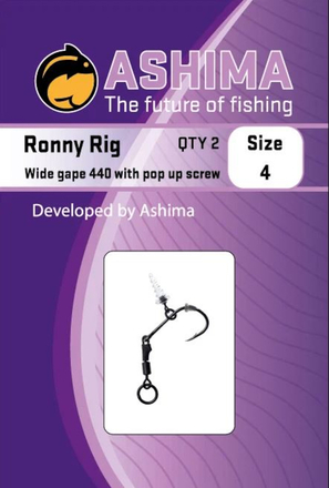 Ashima Wide Gape Ronny Rig 440 Hook Size 4