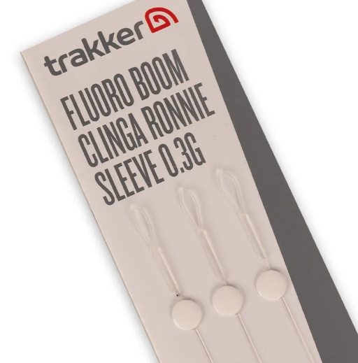 Trakker Fluoro Boom 0.3g Clinga Ronnie Sleeve 13.6kg (19cm) (3 Stuks)