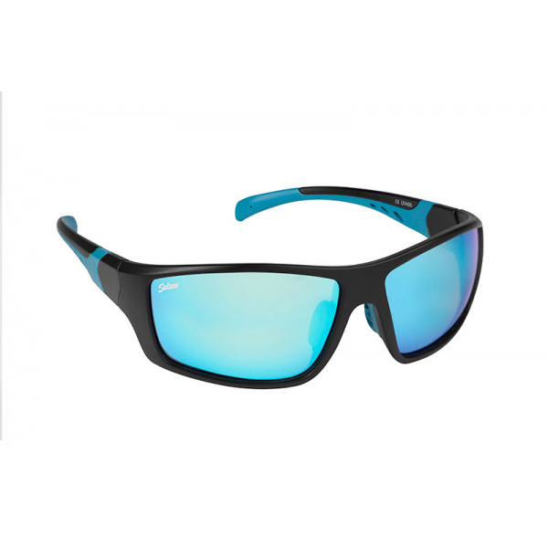 Salmo Wrap Black Grey/Ice Blue Lens Sunglasses