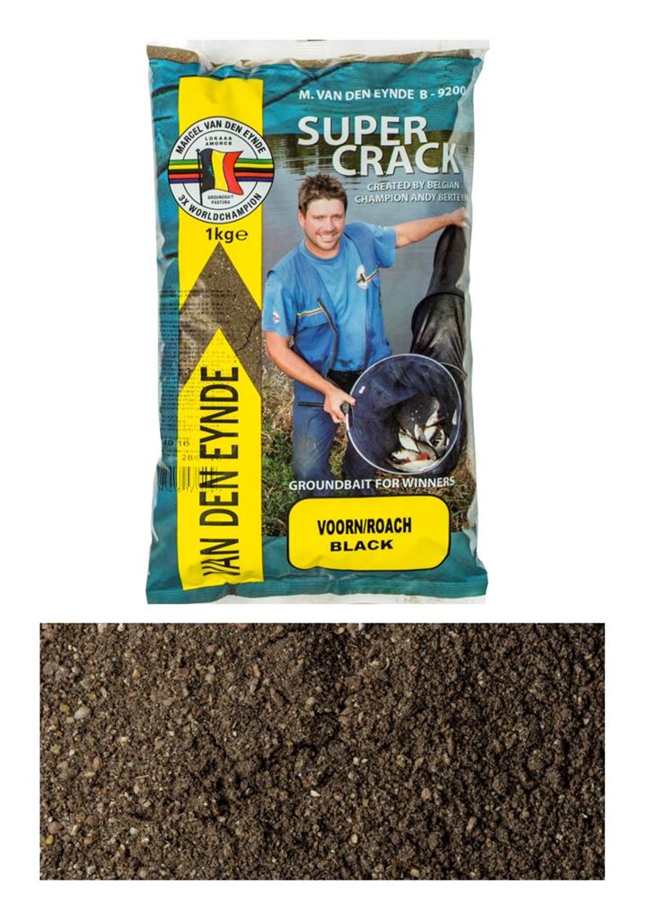 Marcel Van Den Eynde Supercrack Lokvoer (1kg) - Voorn Zwart