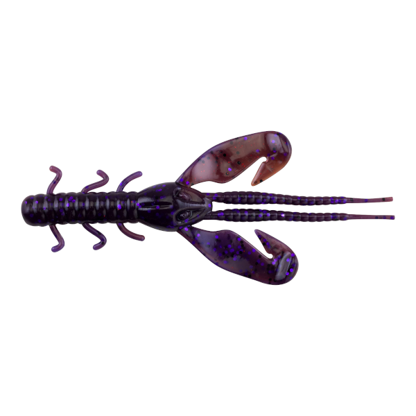 Berkley Powerbait Rocket Craw 4'' 8pcs - Purple Pumpkin Red