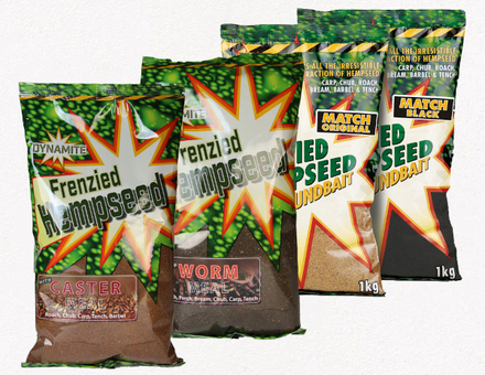 Dynamite Baits Frenzied Hemp Dark Worm Groundbait (1kg)