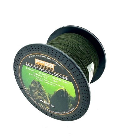 PB Products Bottom Line Weed Gevlochten Lijn 0.23mm 25lb (1000m)