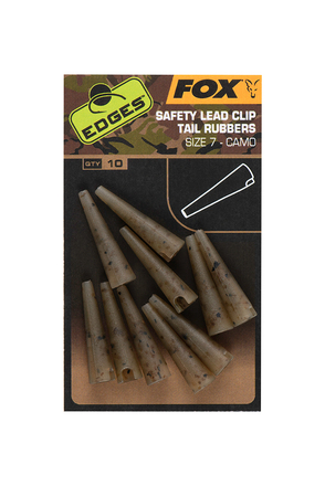 Fox Edges Camo Lead Clip Tail Rubbers Maat 7 (10 stuks)