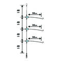 Sunset BDL Boat RS Competition Special Chinu Fluorocarbon Rig 160cm + 3x 30cm