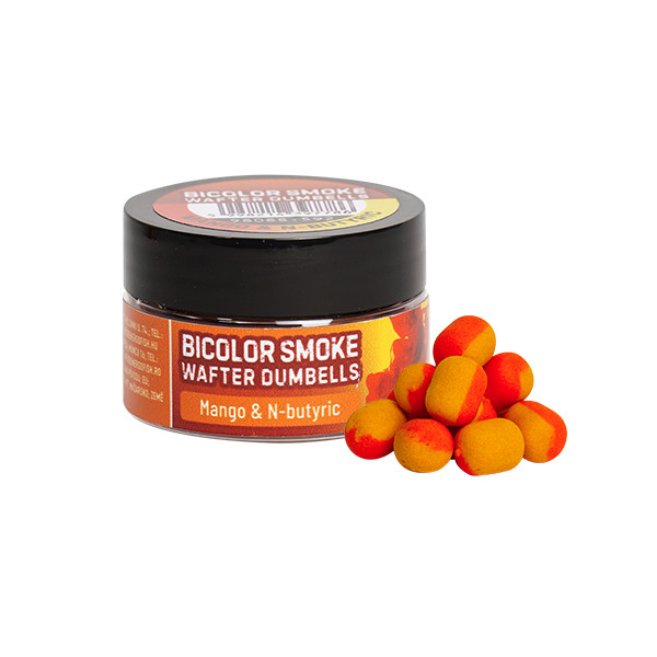 Benzar Mix Bicolor Smoke Wafter Dumbells Mango Butyric Red-Yellow 10x8mm (30ml)