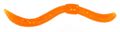 Trout Master Dendrobaena Imitatie Worm 8cm (15 Stuks) - Orange