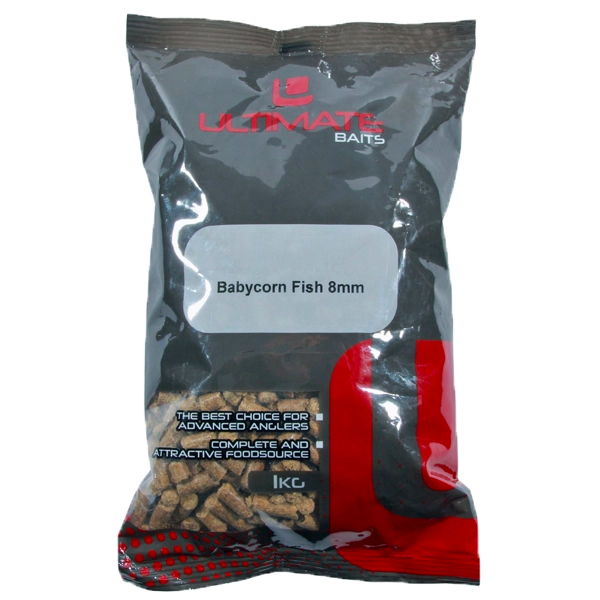 Ultimate Baits Babycorn Pellets Pakket - Ultimate Baits Babycorn 8mm, Fish