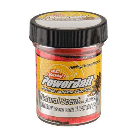 Berkley Powerbait Natural Glitter Anise Black/Fluo Red Twist 50g