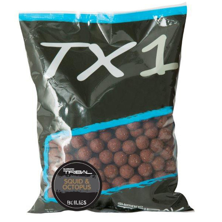 Shimano TX1 Boilies Squid & Octopus 20mm 1kg - 3 zakken voor de prijs van 2!