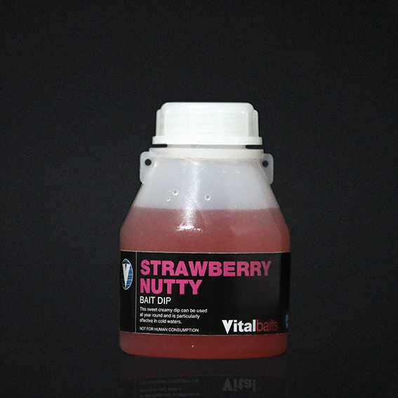 Vital Baits Dip Liquid Strawberry Nutty (250ml)